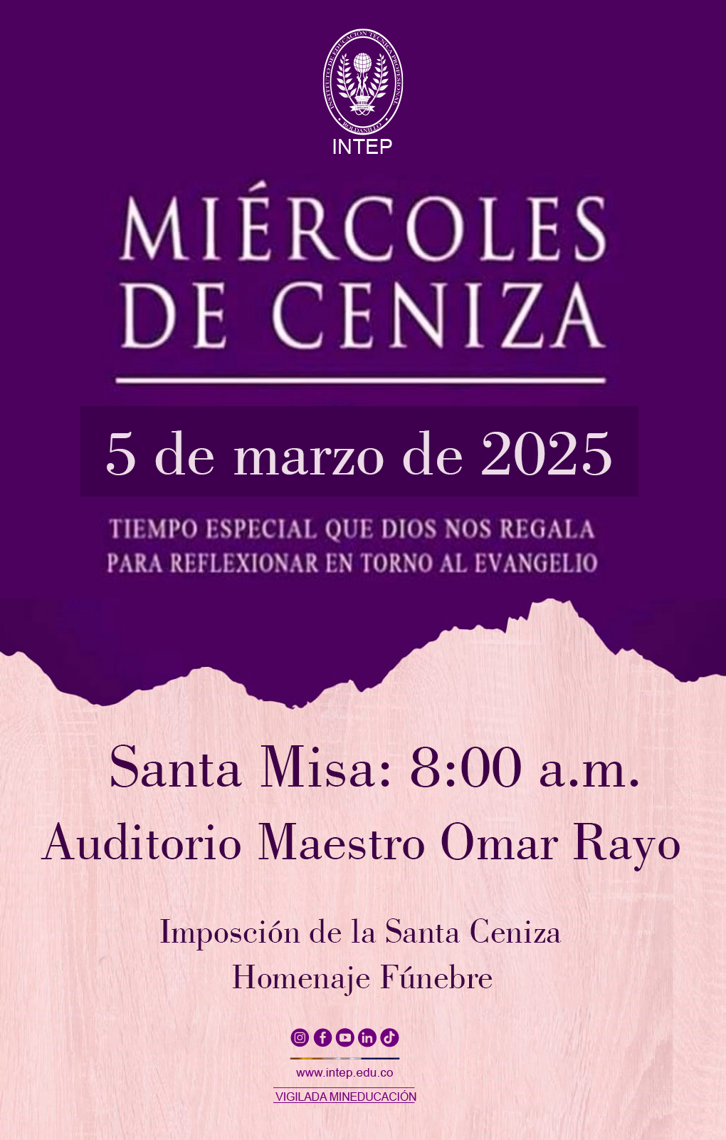 Celebración Religiosa: Miércoles de Ceniza