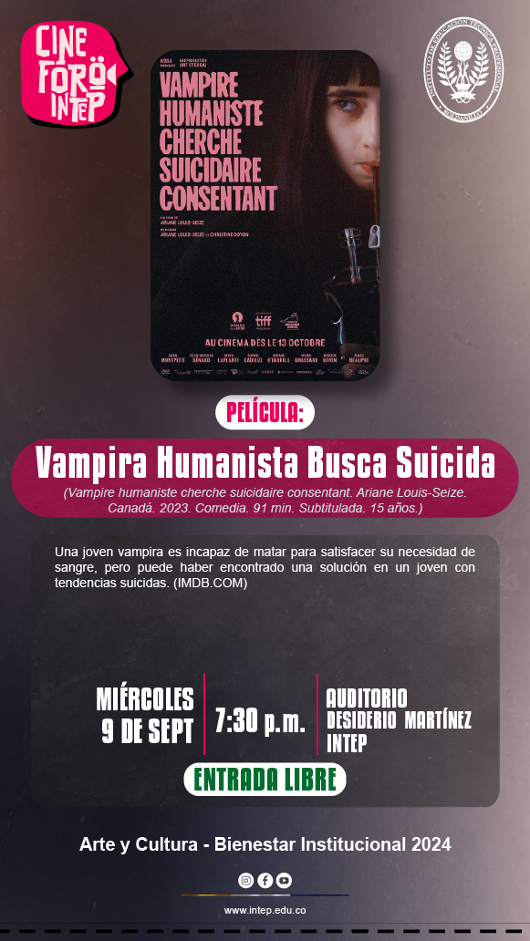 CINE FORO INTEP  Película: Vampira Humanista Busca Suicida