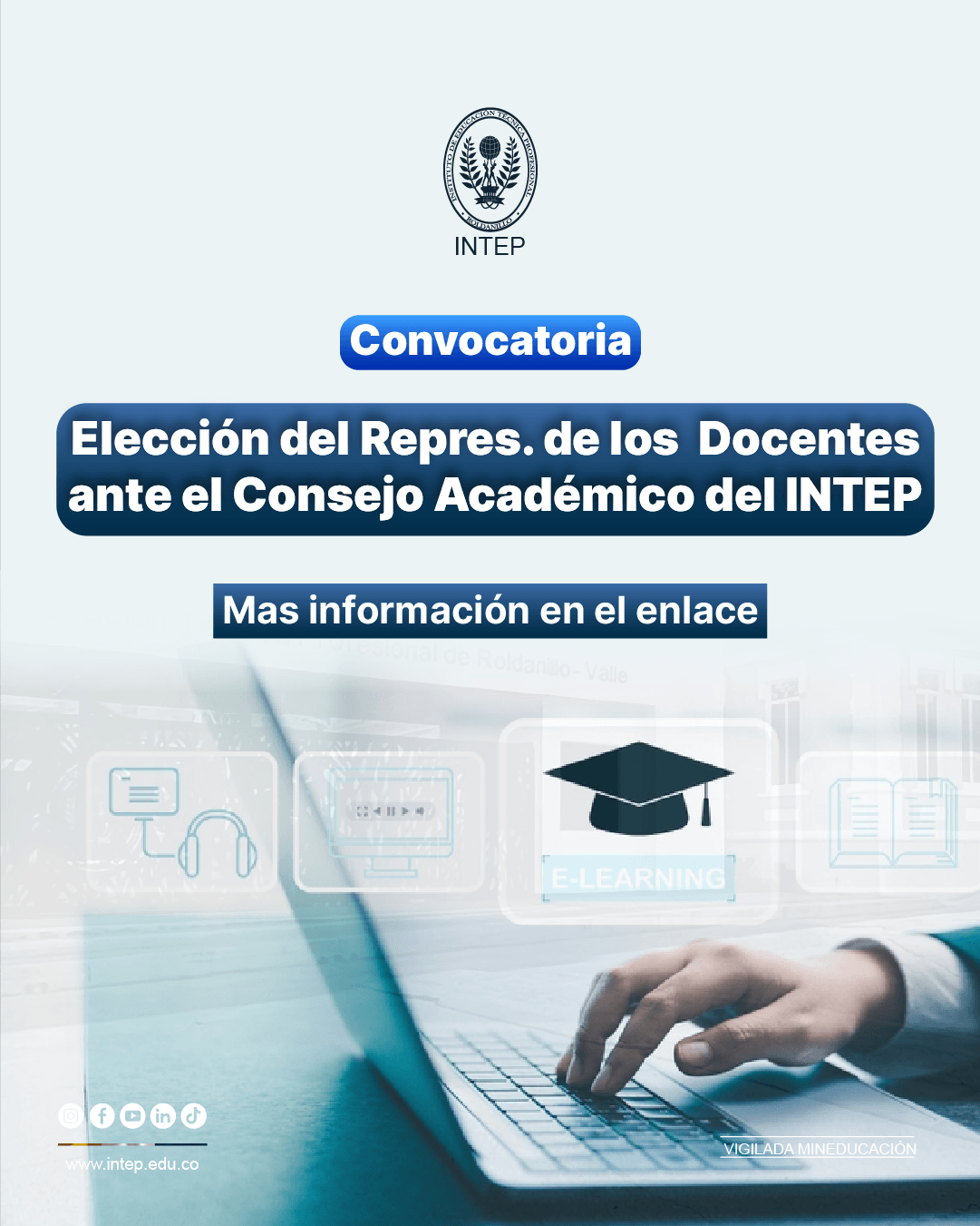 Convocatoria Elección del Repres. de los Docentes ante el Consejo Académico del INTEP