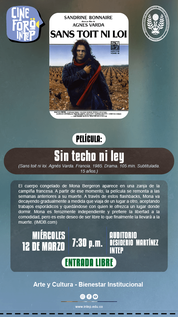 CINE FORO INTEP  Película: Sin techo Ni ley