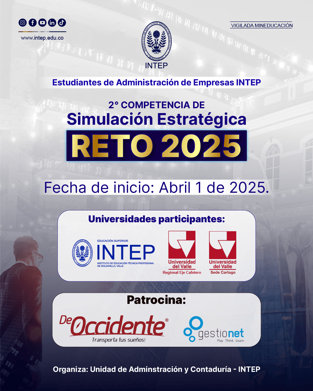 ✨ ¡Segunda competencia de Simulación Estratégica RETO 2025 ! 