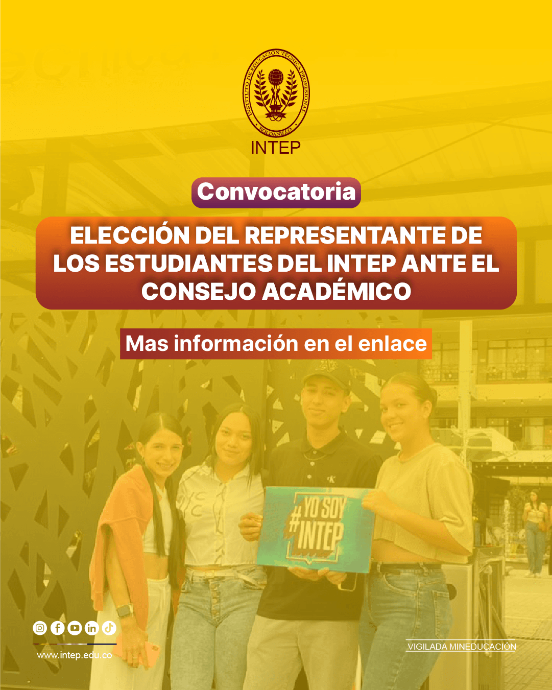 ELECCIÓN DEL REPRESENTANTE DE LOS ESTUDIANTES DEL INTEP ANTE EL CONSEJO ACADÉMICO