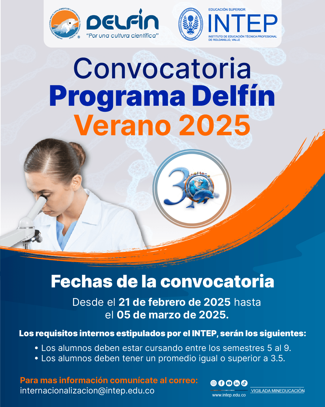 ¡Convocatoria  interna Programa Delfín Verano 2025!