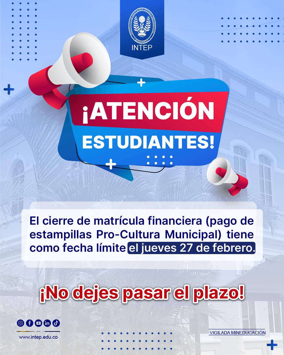 Atención estudiantes!!