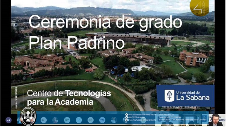 Ceremonia de Grado Plan Padrino. Universidad de la Sabana y MinEducación