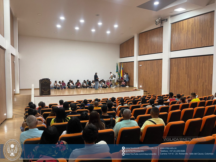 Socialización lúdico practica del  reglamento estudiantil INTEP sede Guacarí